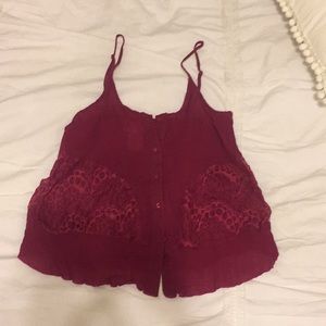 Cranberry tank top